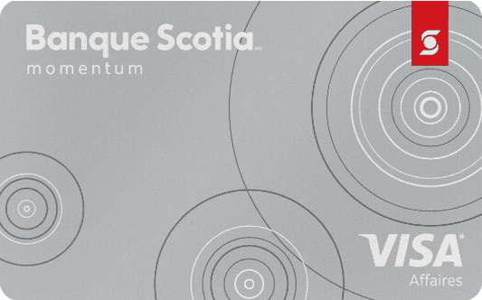 Carte Visa* Momentum Scotiaᴹᴰ sans frais annuels pour entreprise