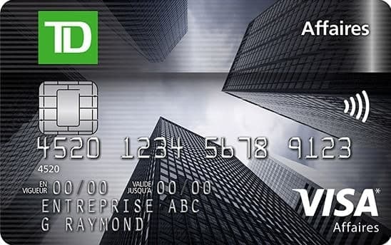 Carte Visa* TD Affaires à taux sélectMC