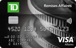 Carte Visa TD Remises Affaires